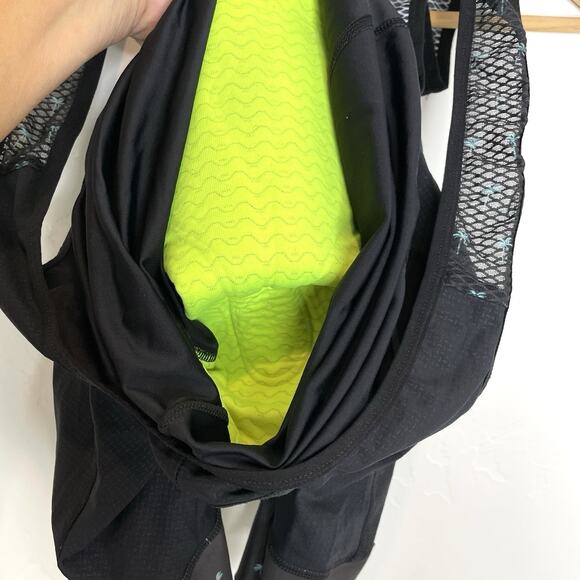 Team Zoot Mens Medium Cycling Bibs Palm Trees Black Pockets Triathlon Cycling - Picture 7 of 8